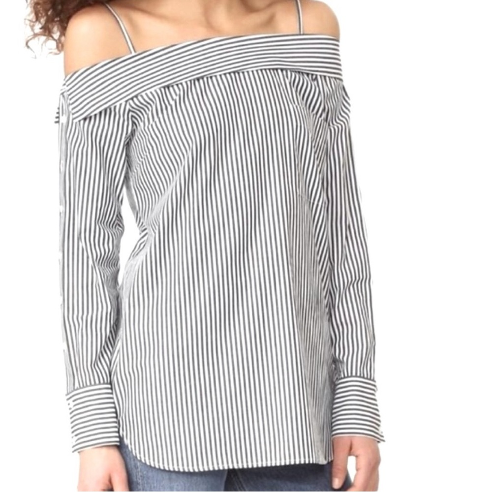 3/$15 GUEST EDITOR striped off the shoulder top